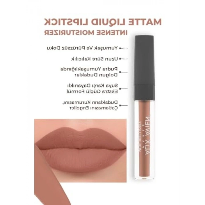 Uzun Süre Kalıcı Mat Likit Ruj, 501 Caramel Nude