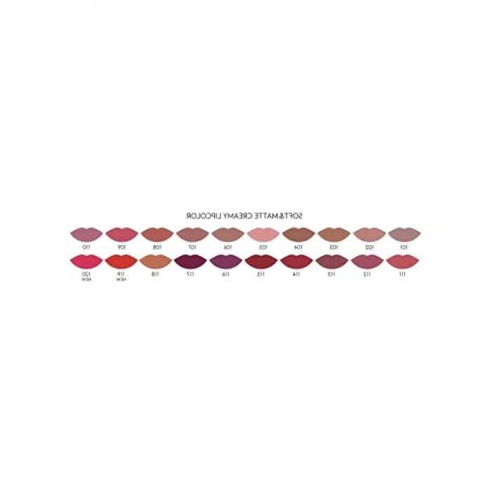 Uzun Süre Kalıcı Ruj - Soft & Matte Creamy Lipcolor, No: 115