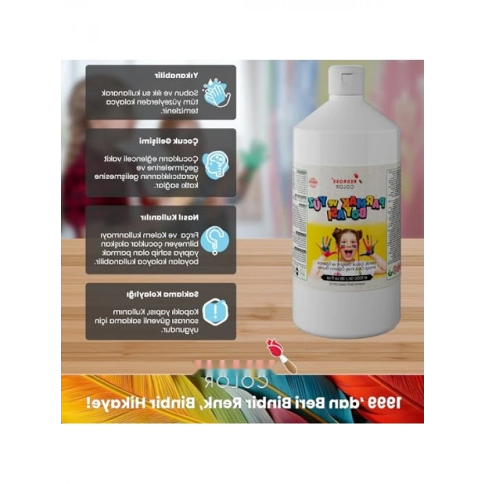 Uzun Süre Kullanılabilir Beyaz Parmak Boyası 1000 gr