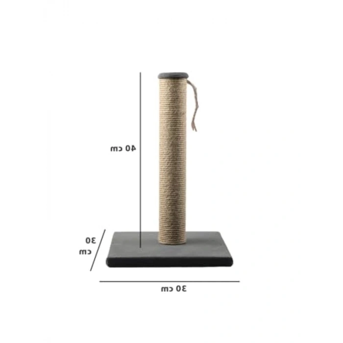 Uzunluk 40 cm Olan Gri Kedi Tırmalama Tahtası