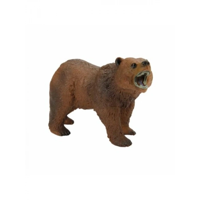 Vahşi Boz Ayı Figürü, 12 cm