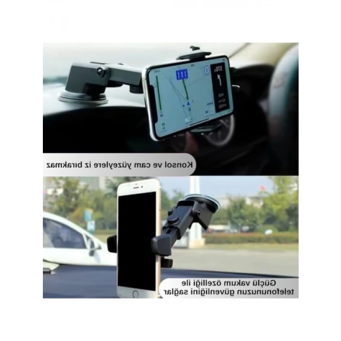 Vakumlu Araç İçi Telefon Tutucu