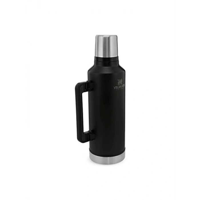 Vakumlu Çelik Termos - Mat Siyah, 2.3 Litre, 48 Saat Isı Koruma