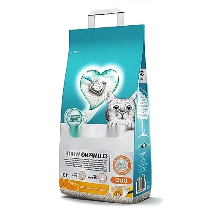 Vanilya ve Mandalina Kokulu Topaklanan Kedi Kumu 10L