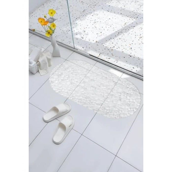 Vantuzlu Kaydırmaz Banyo Paspası - Şeffaf, 62 x 32 cm