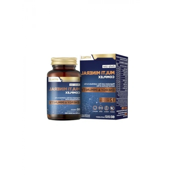 Vegan Multi Mineral Kompleks - 12 Mineral İçeren Takviye 60 Tablet