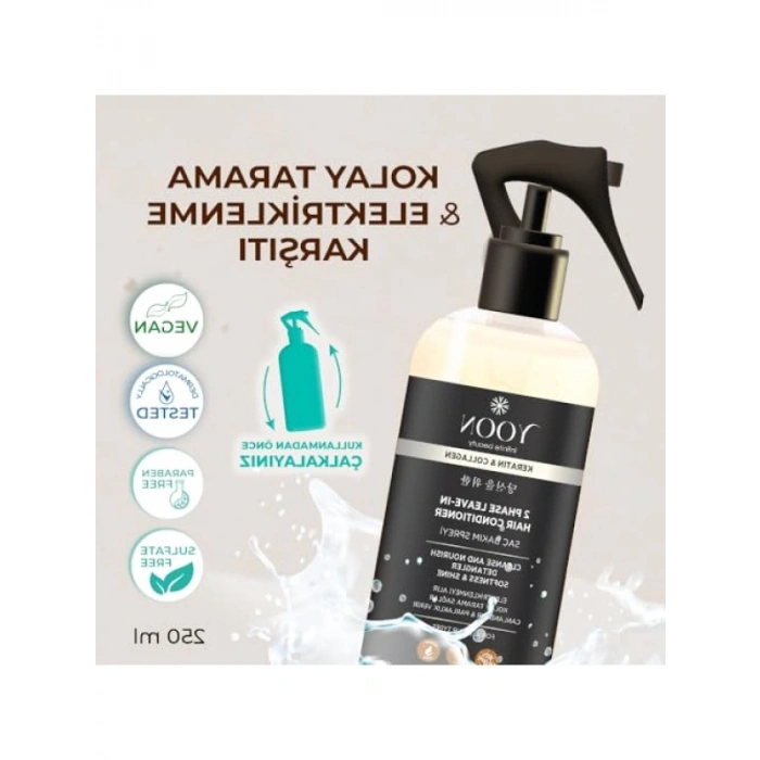 Vegan Saç Bakım Spreyi - Kolajen ve Keratin İçeren 250ml