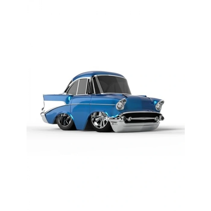 Vintage Tarzda 1957 Model Mavi Araba - Koleksiyonluk