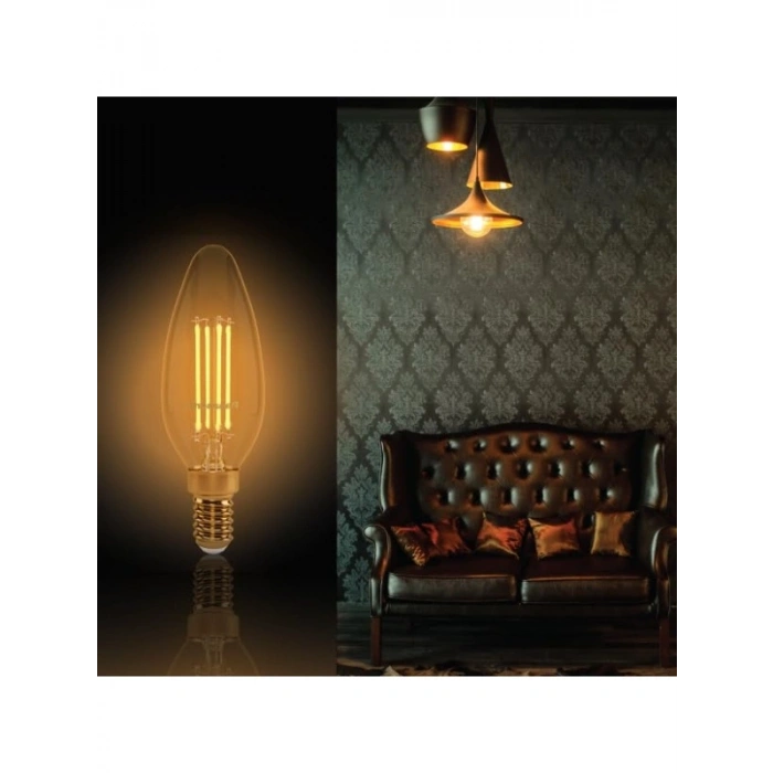 Vintage Tarzı Sarı Işık 2W Fil Lamba, 200LM 2700K