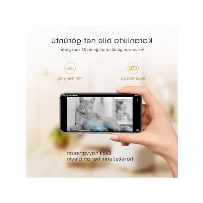 Wi-Fi Kameralı Akıllı Otomatik Mama Kabı 5L