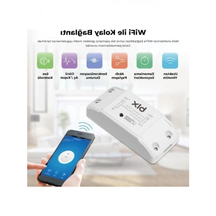 WiFi Kontrollü Akıllı Röle - Zamanlama ve Sesli Komut Özellikli