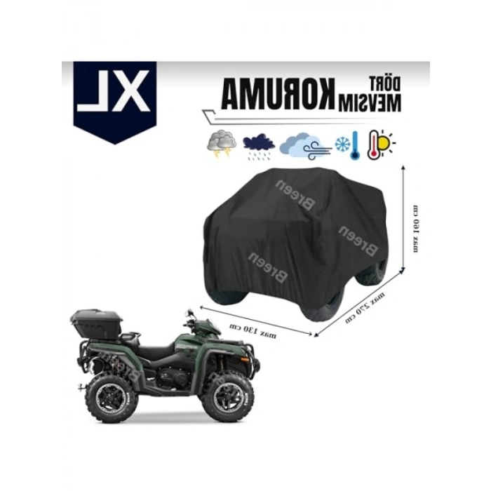 XL Boyutunda Su Geçirmez ATV Brandası - Güneş Koruma