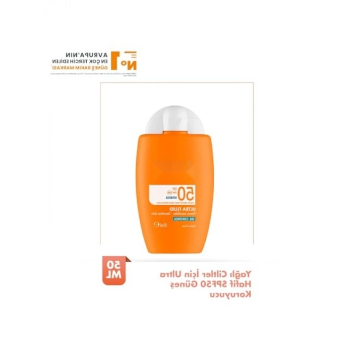 Yağlı Ciltler için Ultra Fluid Güneş Kremi SPF 50, 50 ml