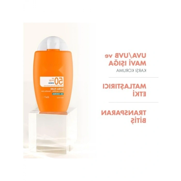 Yağlı Ciltler için Ultra Fluid Güneş Kremi SPF 50, 50 ml