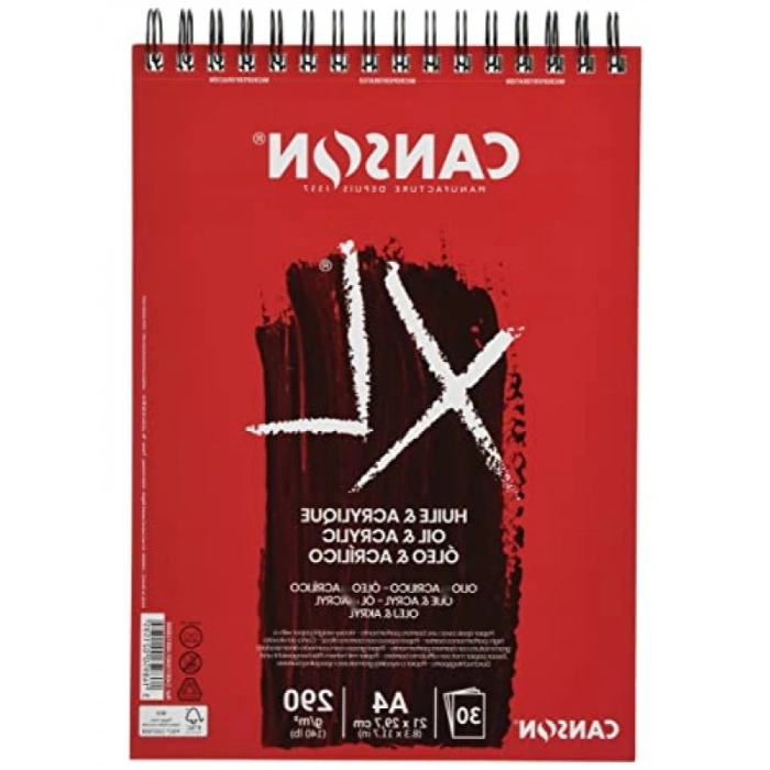 Yağlı ve Akrilik Boya Bloğu, DIN A4, 30 Yaprak, 290 g/m²