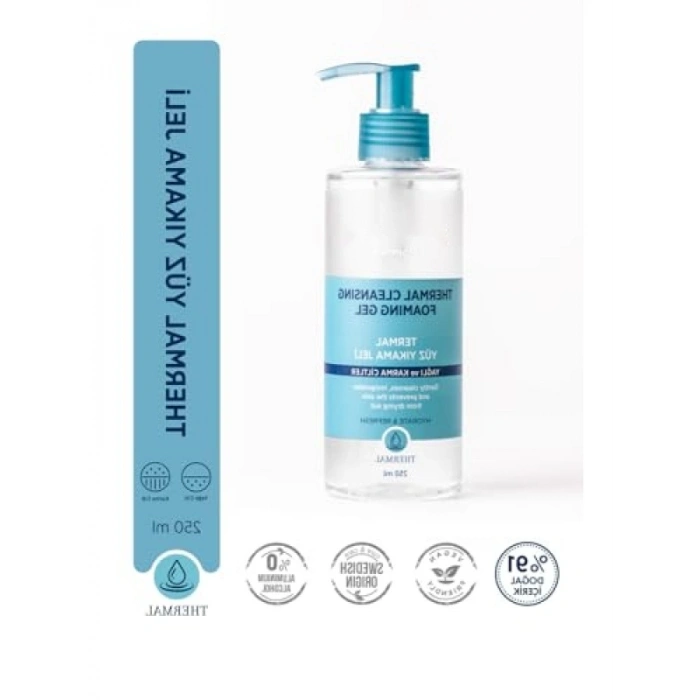 Yağlı ve Karma Ciltler İçin 250 ml Thermal Yüz Yıkama Jeli