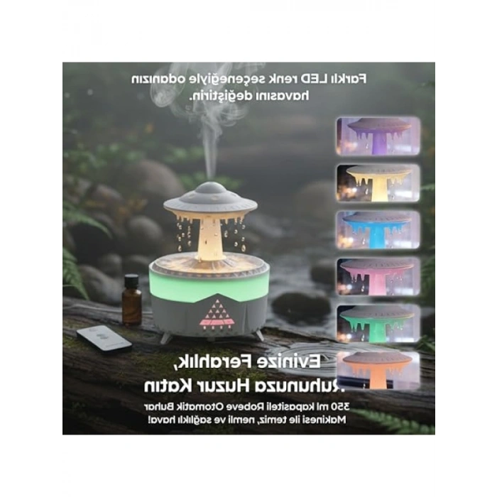 Yağmur Damlası Aroma Difüzörü - Hava Nemlendirici ve Dekoratif