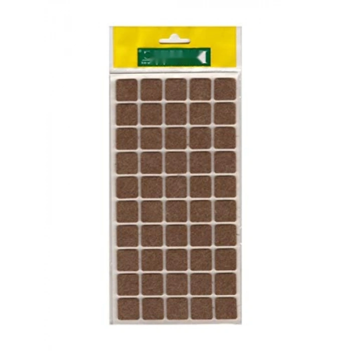 Yapışkanlı Keçe Zemin Koruyucusu, 20x20 mm, 50 Adet