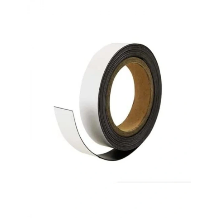Yapışkanlı Şerit Mıknatıs - 12 mm Genişlik x 1 mm Kalınlık - 5 Metre