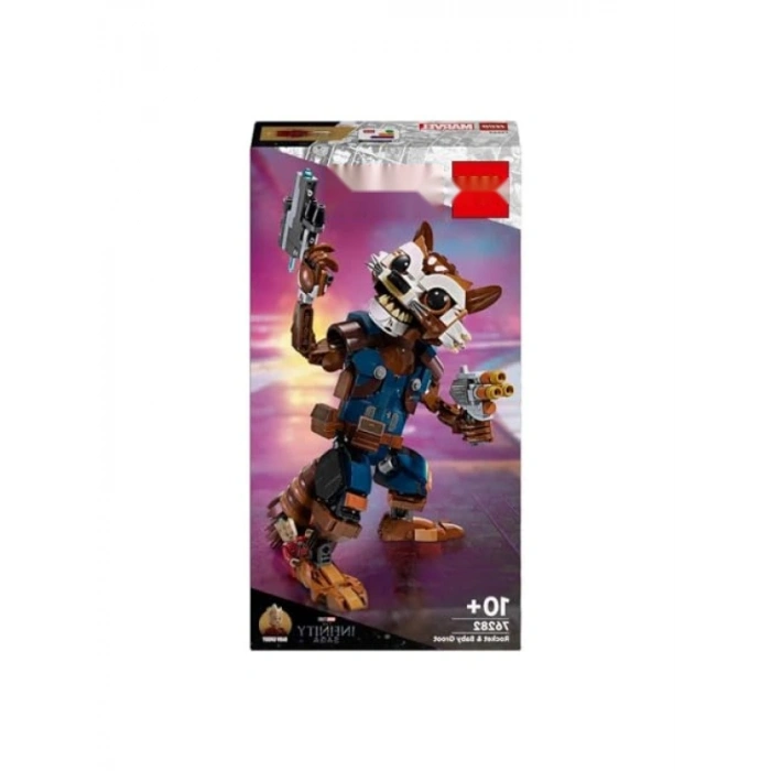 Yaratıcı Süper Kahraman Seti - Rocket ve Bebek Groot ile Marvel Evrenine Yolculuk