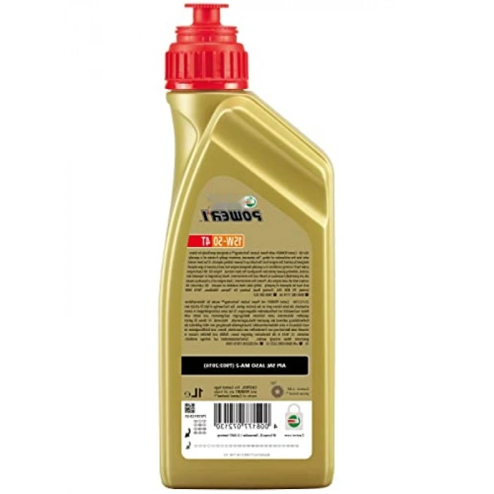 Yarı Sentetik 15W-50 4T Motosiklet Yağı (1 Litre)
