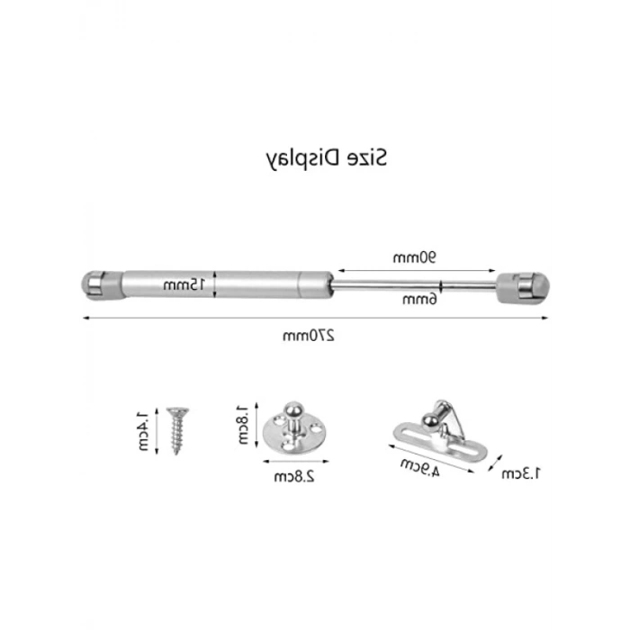Yavaş Kapanan Gazlı Dolap Kapağı Piston 100N