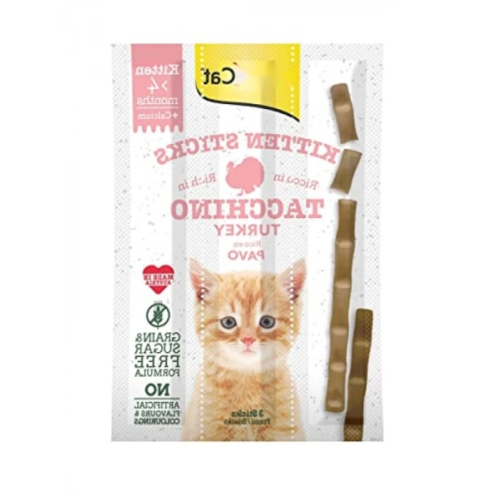 Yavru Kedi için Hindili Ödül Çubukları - 3 Adet, 32 g