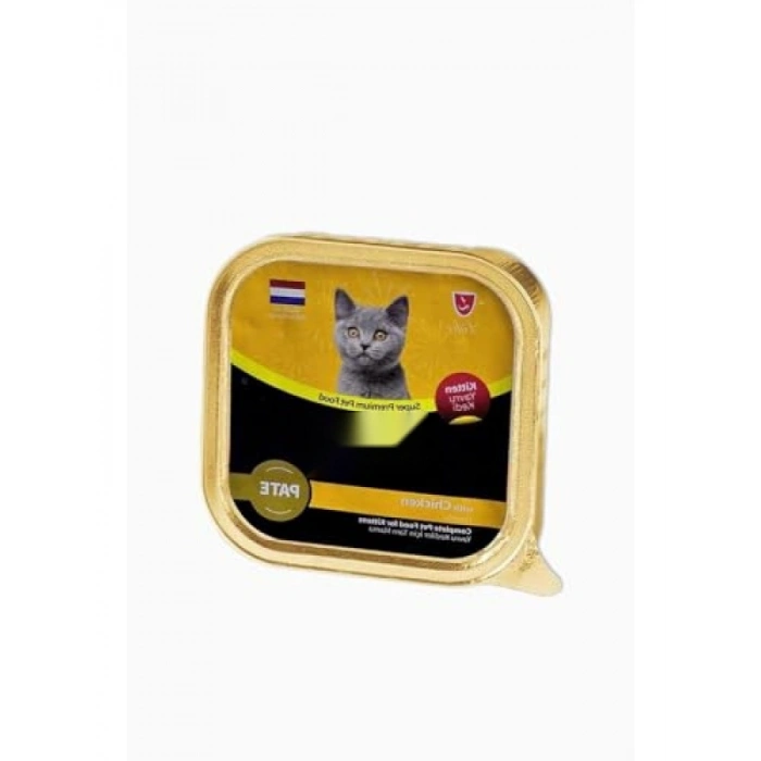 Yavru Kedi İçin Organik Tavuk Etli Konserve – 85 Gr