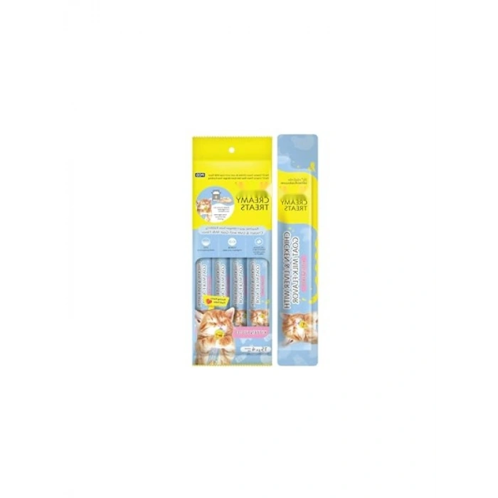 Yavru Kedi İçin Tavuk Ciğer ve Keçi Sütlü Mama, 15 gr x 4