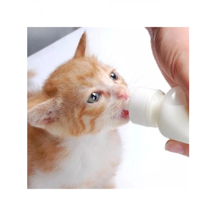 Yavru Kedi ve Köpekler İçin 50 ml İki Emzikli Biberon