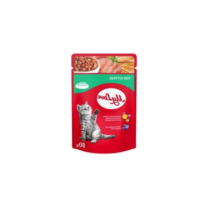 Yavru Kediler İçin 80 Grlık Pouch Kedi Maması (24 Adet)