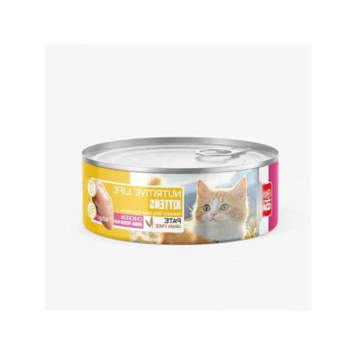 Yavru Kediler için Tavuklu Konserve Yaş Kedi Maması (24 x 80 gr)
