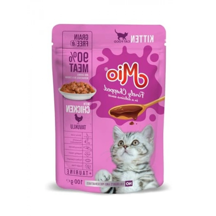 Yavru Kediler İçin Tavuklu Yaş Mama - 100 Gr x 24 Adet