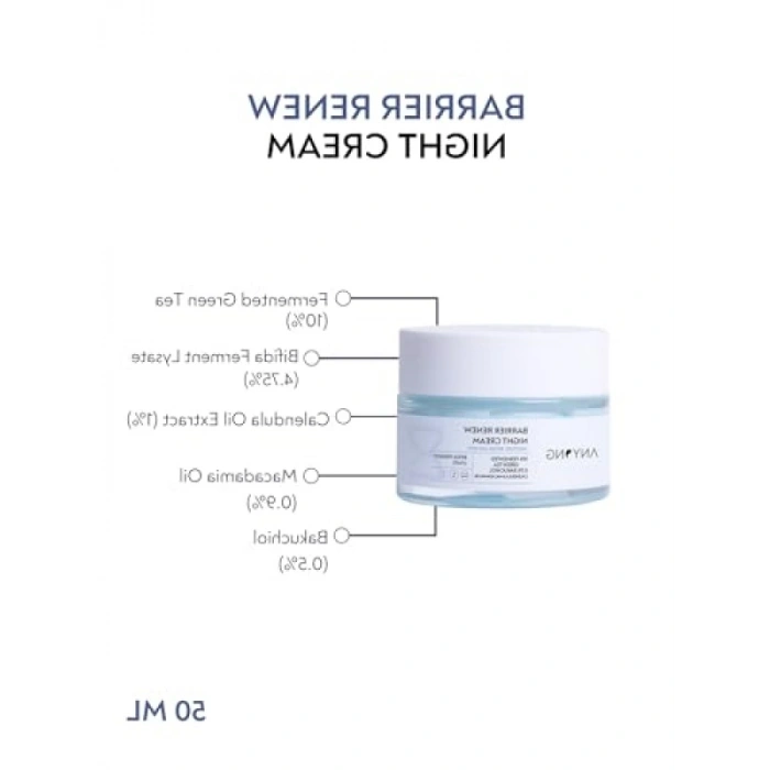 Yenileyici Bariyer Onarıcı Krem - 50 ml (Yeşil Çay & Bakuchiol)