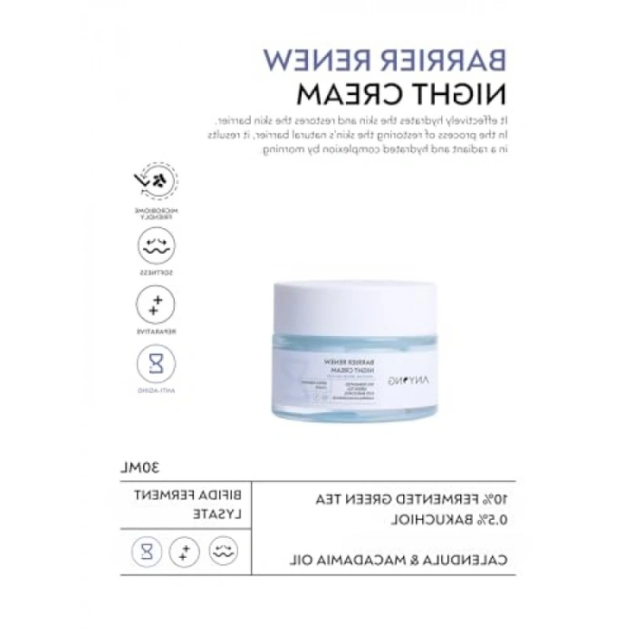 Yenileyici Bariyer Onarıcı Krem - 50 ml (Yeşil Çay & Bakuchiol)