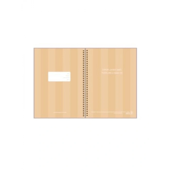 Yeşil Puantiyeli Çizgili Defter, 17x24 cm