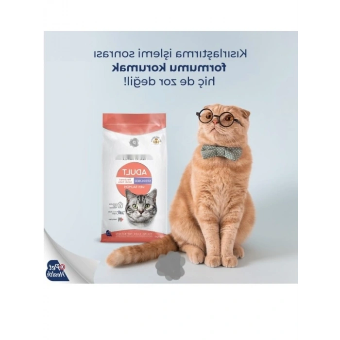 Yetişkin Kedi İçin Somonlu Kuru Mama (10 Kg)
