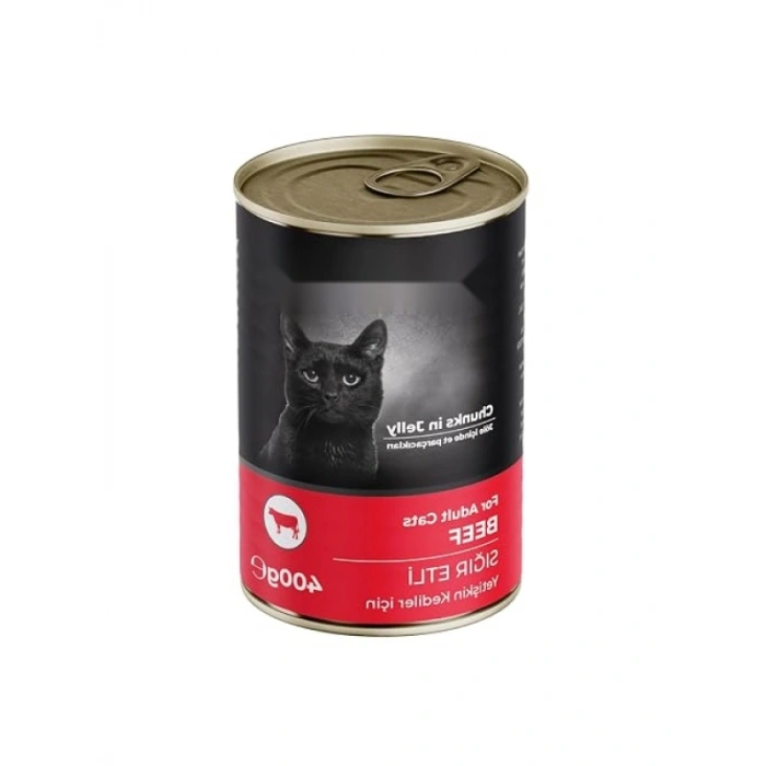 Yetişkin Kediler İçin Sığır Etli Konserve Mama (400 gr)