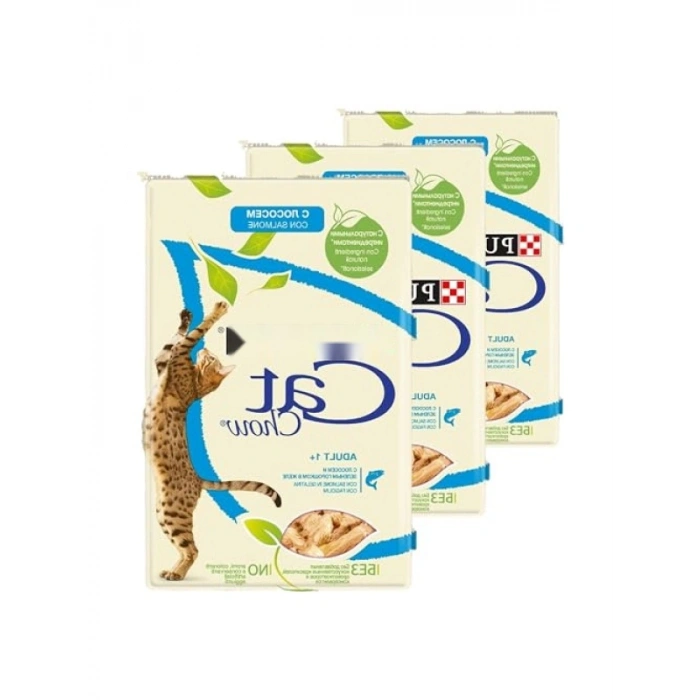 Yetişkin Kediler İçin Somonlu Sebzeli Yaş Mama 85 Gr (3 Paket)