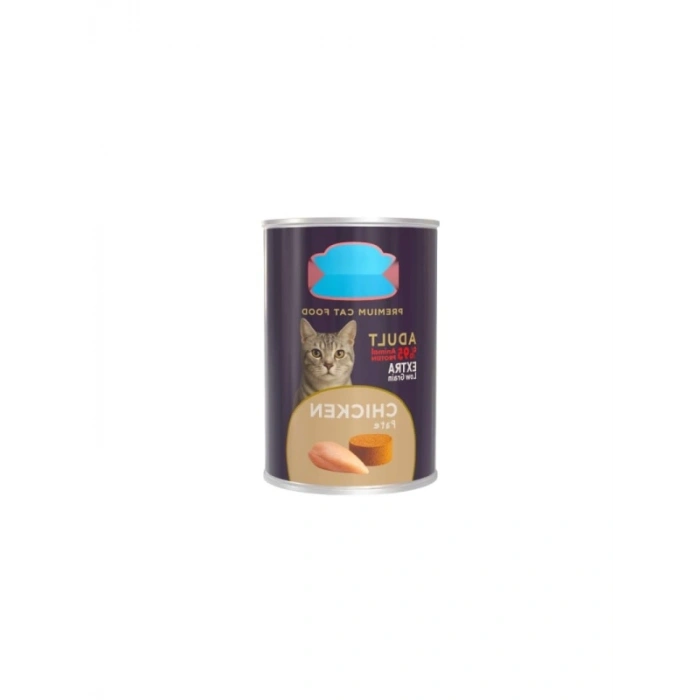 Yetişkin Kediler İçin Tavuk Etli 400 gr Pate Konserve Mama