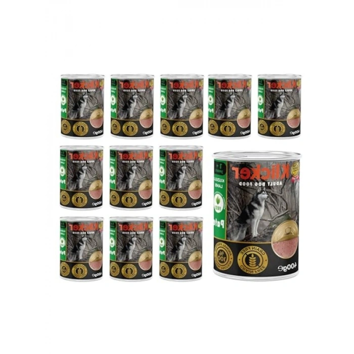 Yetişkin Köpek Kuzulu Pate - 400 Gr x 12 Adet
