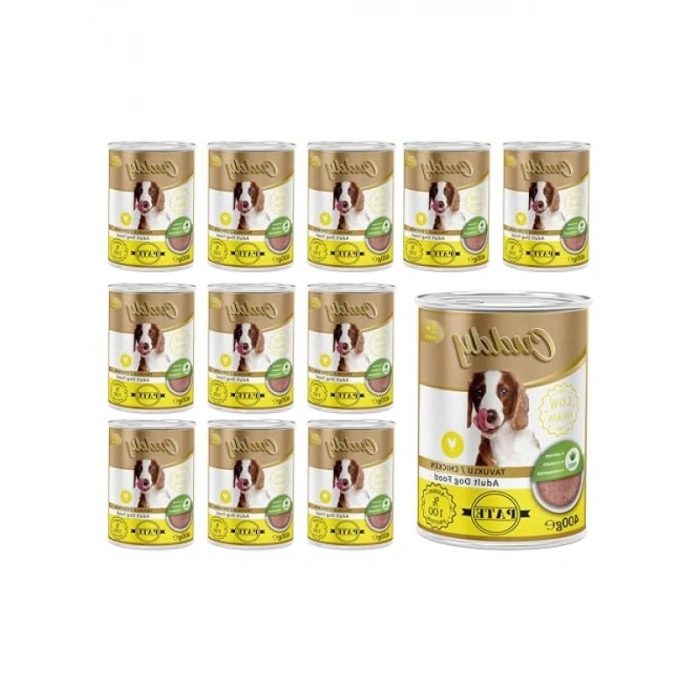 Yetişkin Köpekler için Tavuklu Pate, 400 Gr x 12 Adet