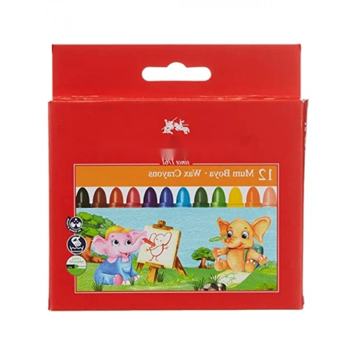 Yıkanabilir Süper Mum Boya Seti - 12 Renk Jumbo Boy