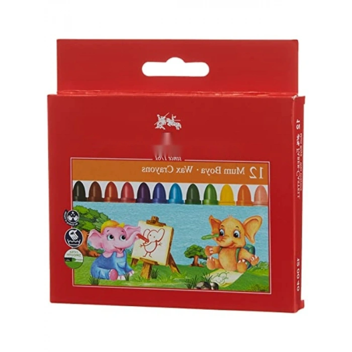 Yıkanabilir Süper Mum Boya Seti - 12 Renk Jumbo Boy