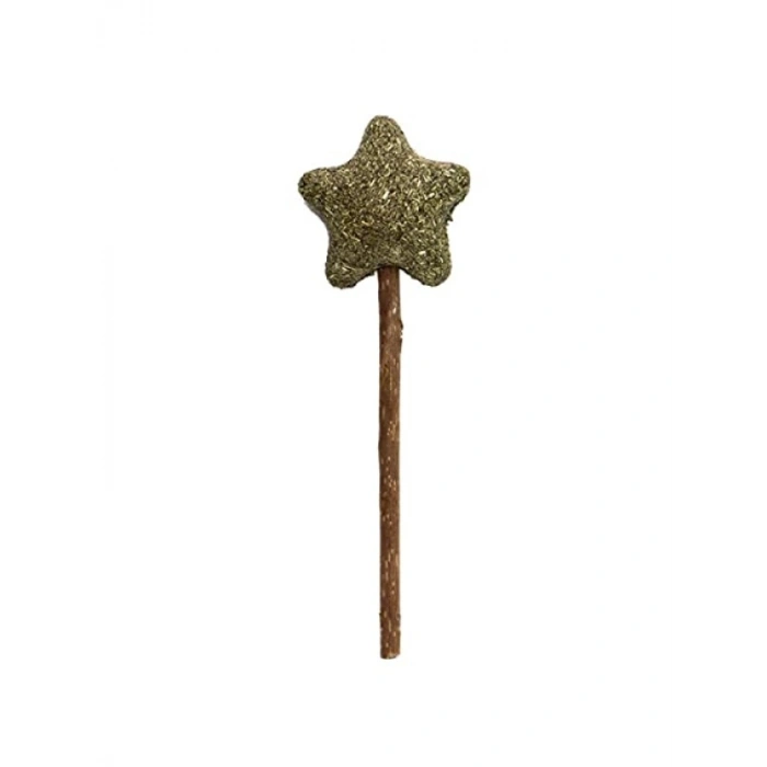 Yıldız Şeklinde Kedi Oyuncağı - Matatabi Catnip İçeren, 10 cm