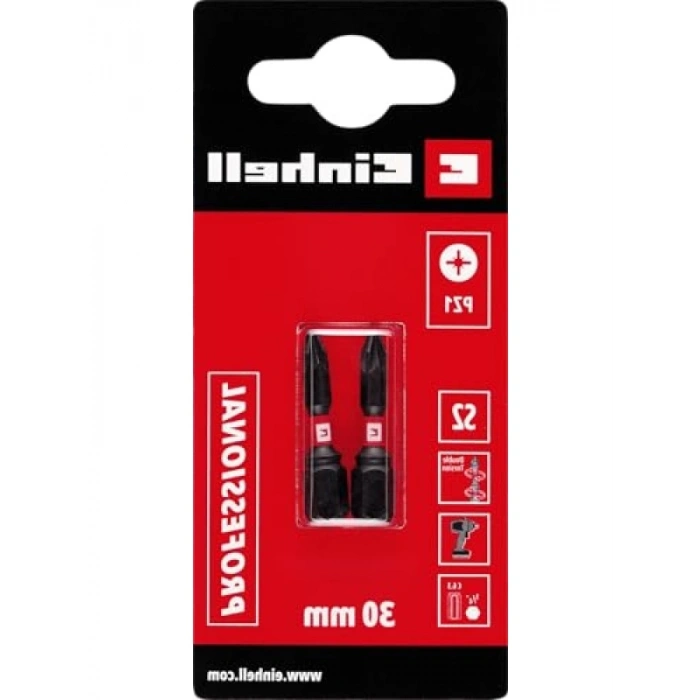 Yüksek Dayanıklılıkta Çift Torsiyonlu 2 Parça Darbeli Bit Seti, 30 mm, PZ1