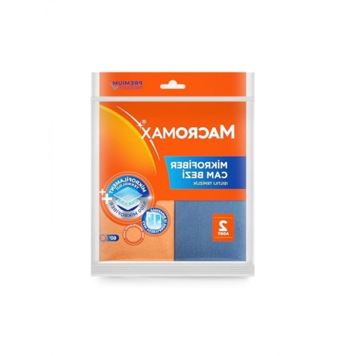 Yüksek Emicilikte Mikrofiber Cam Bezi Seti - 2li Ekonomik Paket