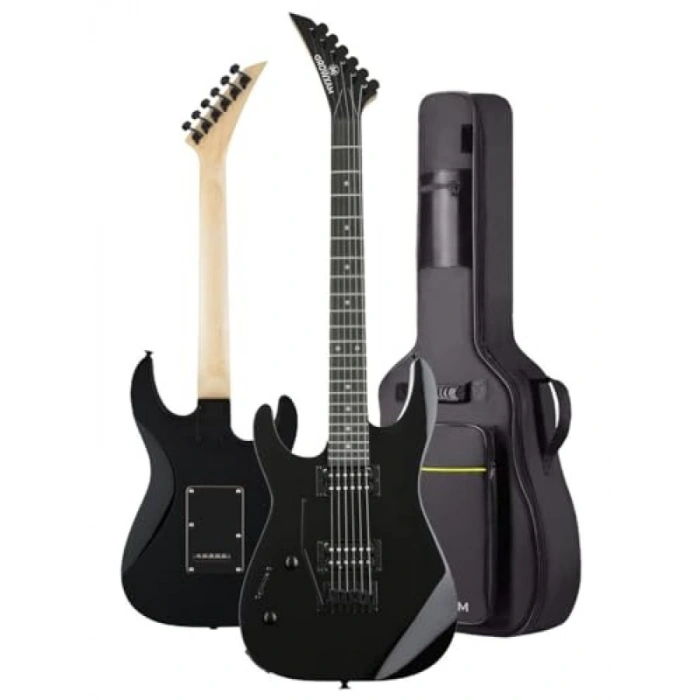 Yüksek Kalite 50W Amfili Elektro Gitar - Black Rosewood