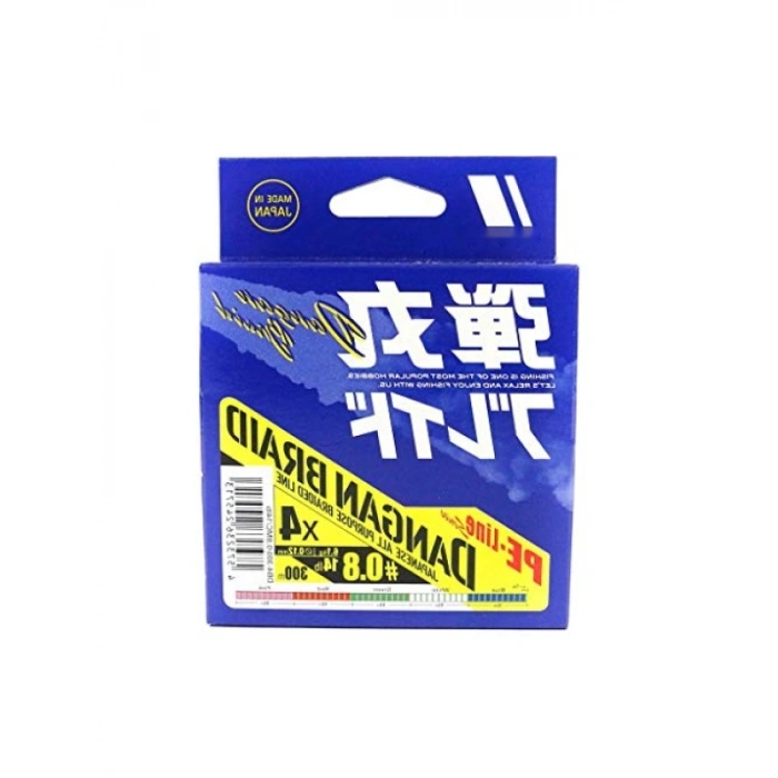 Yüksek Kaliteli 4 Kat PE Örgü İp - 0.8/0.10mm, 14Lb, 300 Metre