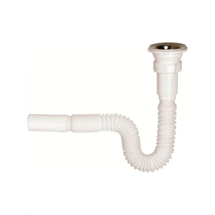 Yüksek Kaliteli Çelik Süzgeçli Lavabo Gider Hortumu - 150 cm